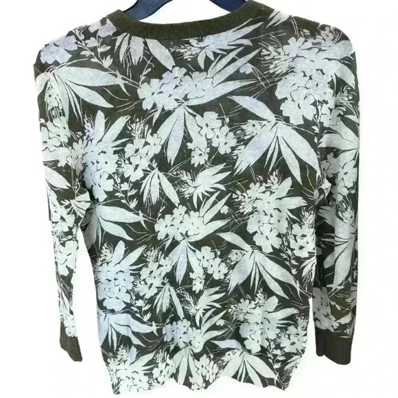 Lauren Ralph Lauren Lightweight Botanical Print Sweater Sz SP - Picture 3 of 4